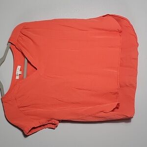 Rose + Olive Blouse Size M Pumpkin color